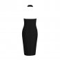 Halter Sleeveless Cut Out Midi Bandage Dress