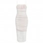 Strappy Sleeveless Wrinkled Midi Bandage Dress