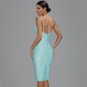 Strappy Sleeveless Plain Midi Bandage Dress