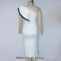 One Shoulder Sleeveless Frill Midi Bodycon Dress