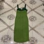 Strappy Sleeveless Splicing Midi Bodycon Dress