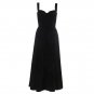Strappy Sleeveless Midi Frill Bodycon Dress