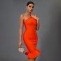 One Shoulder Fishtail Bandage Dress