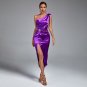 One Shoulder Midi Hollow Out Bodycon Dress