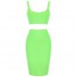 Strappy Sleeveless 2 Piece Over Knee Bandage Set