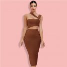 Sleeveless Cut Out Over Knee Bandage Dress