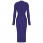 V Neck Long Sleeve Bandage Dress
