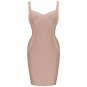 Strappy Sleeveless Plain Bandage Dress