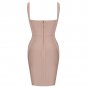 Strappy Sleeveless Plain Bandage Dress