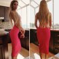 One Shoulder Sleeveless Asymmetrical Over Knee Bandage Dress