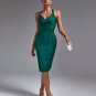 Halter Sleeveless Striped Bandage Dress