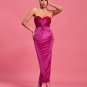 Twisted Velvet Tube Dress