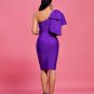 One Shoulder Bowknot Bandage Dress