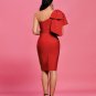 One Shoulder Bowknot Bandage Dress