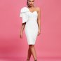One Shoulder Bowknot Bandage Dress