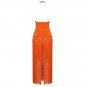Halter Sleeveless Tassels Midi Bandage Dress