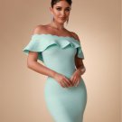 Off Shoulder Midi Bandage Dress
