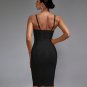 Strappy Stripe Backless Bandage Dress
