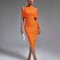 Cold-shoulder Mock Neck Bandage Dress