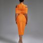 Cold-shoulder Mock Neck Bandage Dress