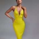 Backless Strappy Stripe Bandage Dress