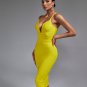 Backless Strappy Stripe Bandage Dress