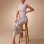 Round-neck Ruched Bodycon Dress