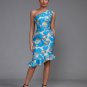 Slanted Shoulde Fishtail Midi Dress