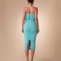 Strapless Ruched Midi Dress