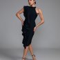 Asymmetric Ruffle Midi Bandage Dress