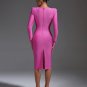 Autumn Hepburn Style Midi Bandage Dress