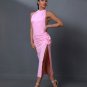 Halterneck Jersey Backless Midi Dress