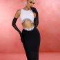 Crystal Embellished Straight Skirt Set