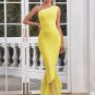 Off Shoulder Sleeveless Fishtail Midi Bandage Dress