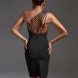One Shoulder Bandage Cocktail Dress