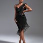 One Shoulder Tassels Midi Bandage Dress