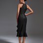 Elegant Ruffle Midi Bandage Dress