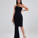 Asymmetrical Open Back Bandage Dress
