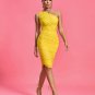 One Shoulder Ruched Mesh Dress