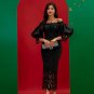 Puff Sleeve Hollow Out Lace Dress