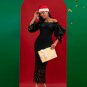 Puff Sleeve Hollow Out Lace Dress