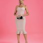 Backless Fishtail Midi Bandage Dress