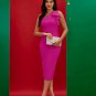Asymmetric Midi Bandage Dress