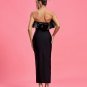 Strapless Satin and Bandage Long dress