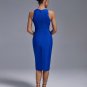 Rhinestone Criss Cross Front Bandage Dress