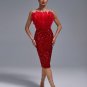 Sexy Strapless Feather Sequin Bodycon Dress
