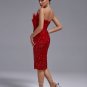 Sexy Strapless Feather Sequin Bodycon Dress