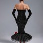 Strapless Sequins Barbie Wiggle Dress With Gloves
