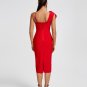 Huge Flowers Bandage Midi Dress