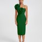 Huge Flowers Bandage Midi Dress